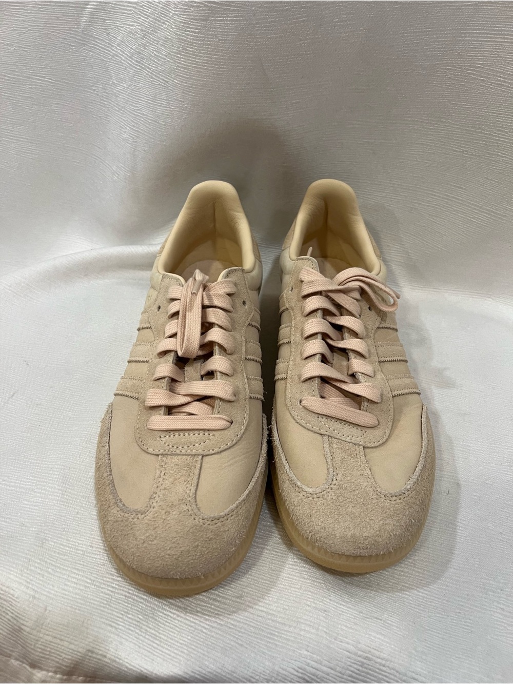 Adidas Samba OG Core Beige/Tan Leather Sneakers size 10.5 - Picture 4 of 6